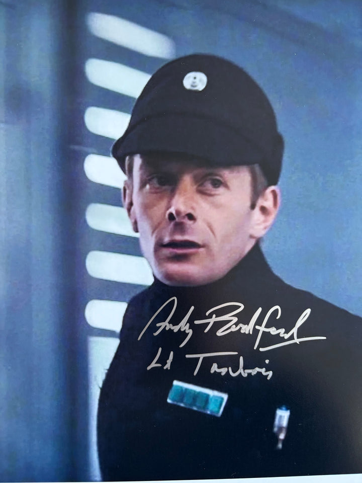 Andy Bradford signed Autograph 8x10 Star Wars, James Bond