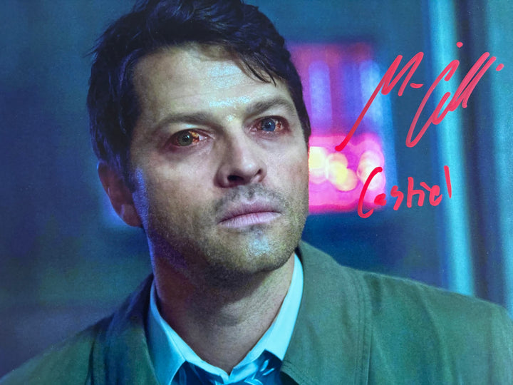 Misha Collins signed Autograph 8x10 Supernatural