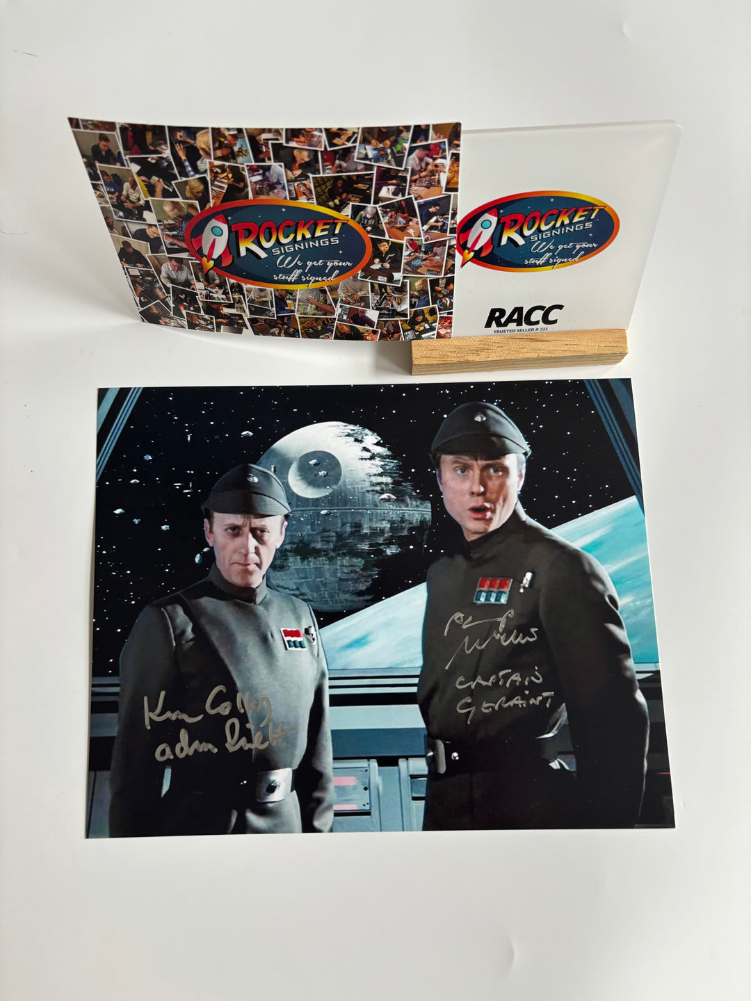 Ken Colley &amp; Pip Miller signed Autograph 8x10 Star Wars