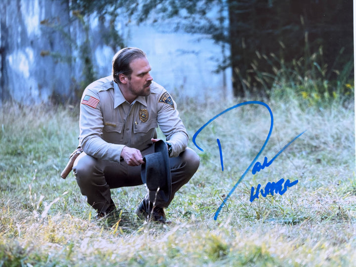 David Harbour signed Autograph 8x10 Stranger Things, Hellboy, Marvel