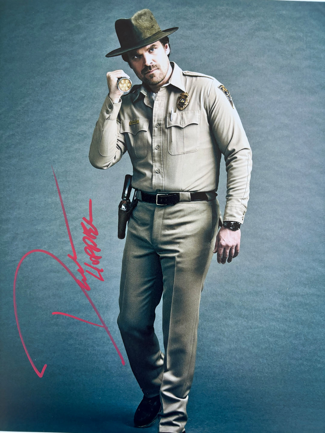 David Harbour signed Autograph 8x10 Stranger Things, Hellboy, Marvel