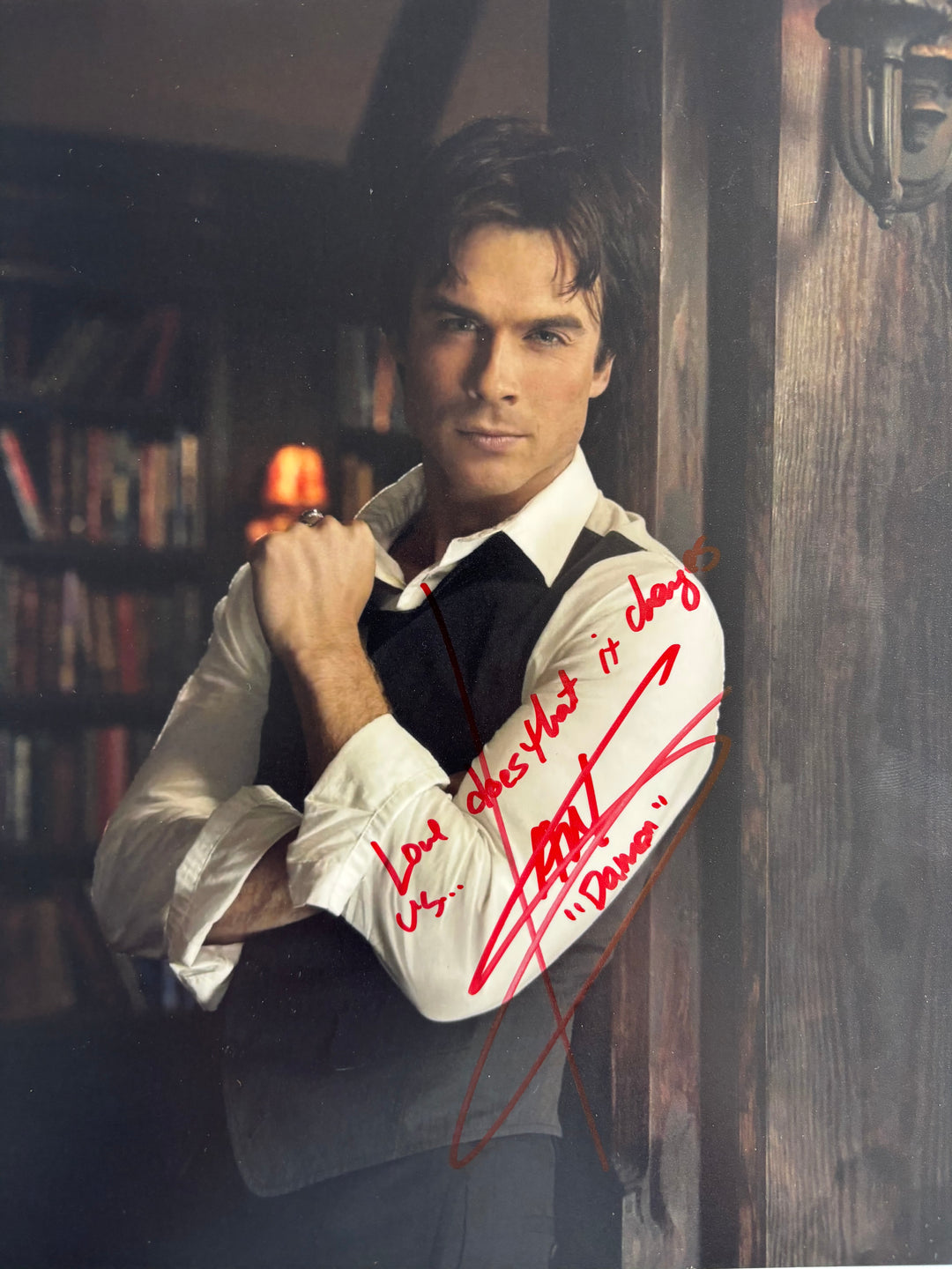 Ian Somerhalder signed Autograph 8x10 Vampire Diaries