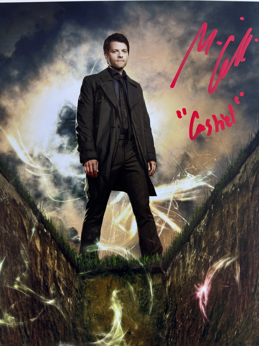 Misha Collins signed Autograph 8x10 Supernatural