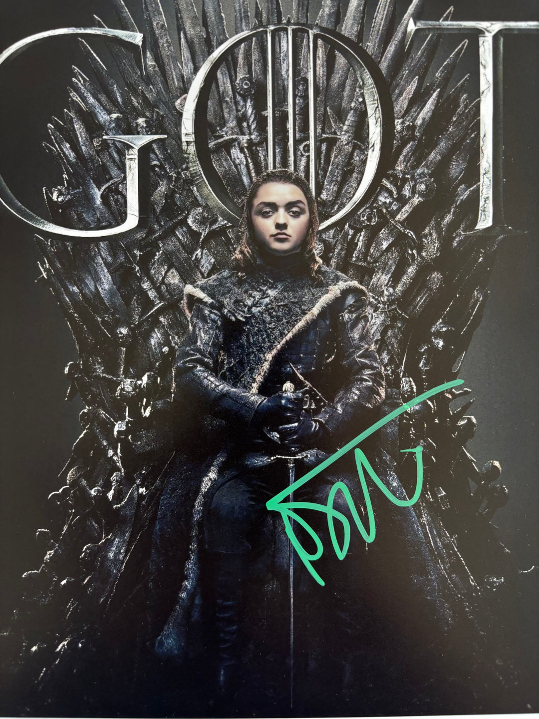 Maisie Williams signed Autograph 8x10 Game of Thrones
