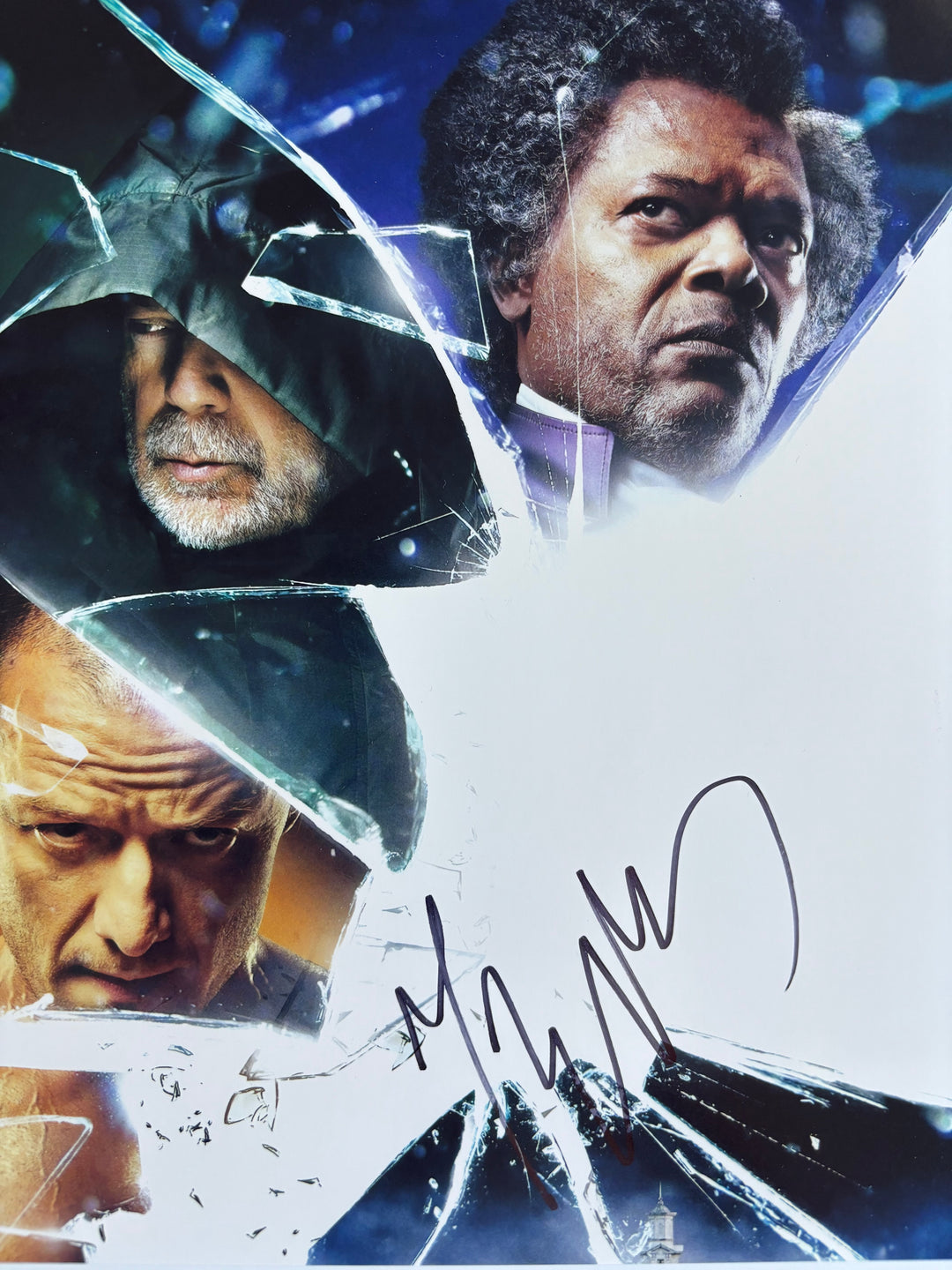 M. Night Shyamalan signed Autograph 8x10 Glass