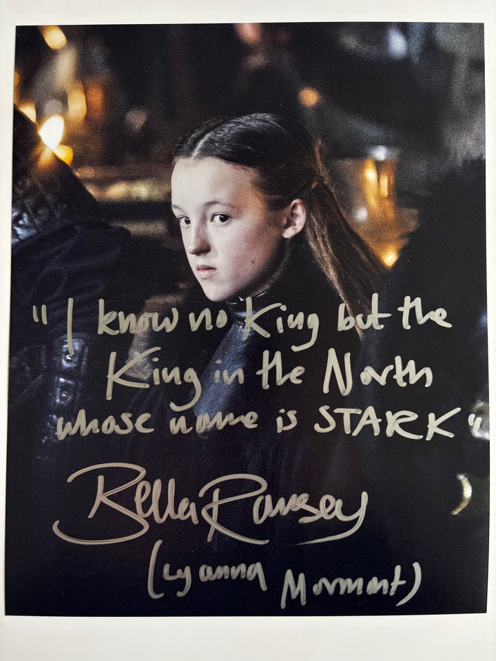 Bella Ramsey signed Autograph 8x10 Game of Thrones