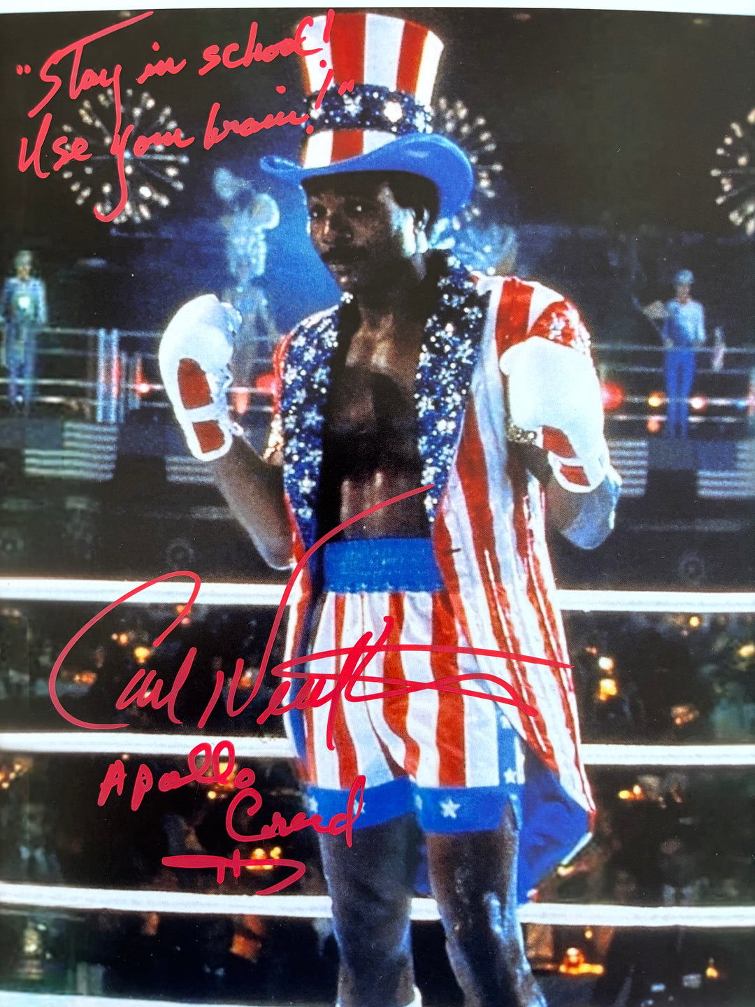 Carl Weathers signed Autograph 8x10 Rocky, Star Wars, Predator