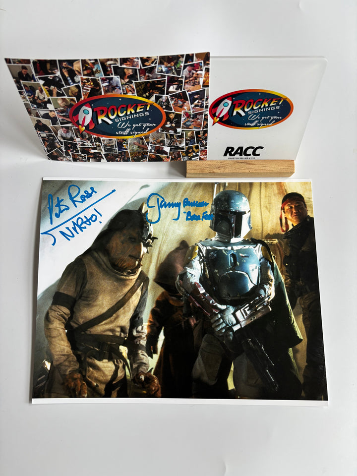 Jeremy Bulloch &amp; Peter Ross signed Autograph 8x10 Star Wars