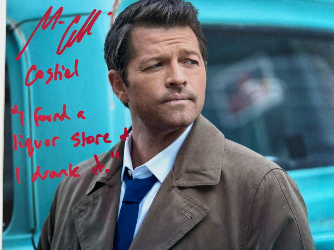 Misha Collins signed Autograph 8x10 Supernatural