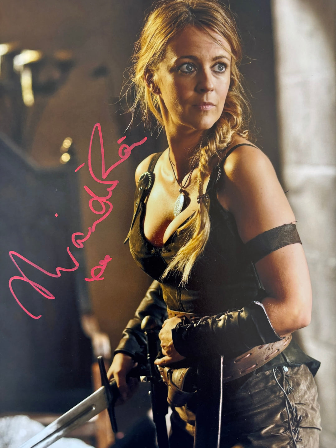 Miranda Raison signed Autograph 8x10 Merlin, Doctor Who, Sister Boniface
