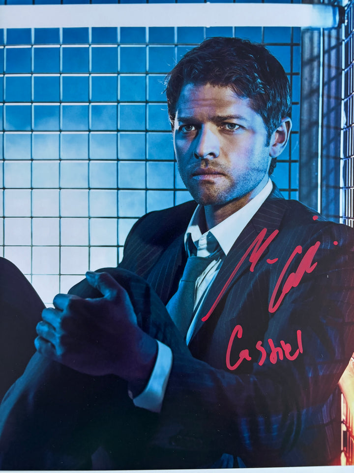 Misha Collins signed Autograph 8x10 Supernatural