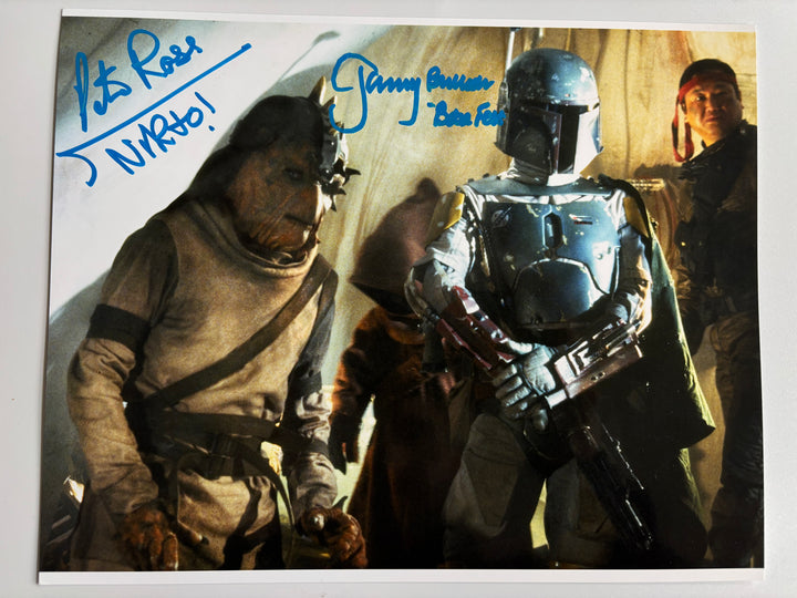 Jeremy Bulloch &amp; Peter Ross signed Autograph 8x10 Star Wars