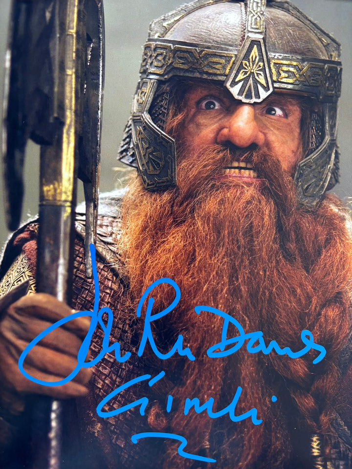 John Rhys Davies signed Autograph 8x10 Lord of the Rings, Indiana Jones