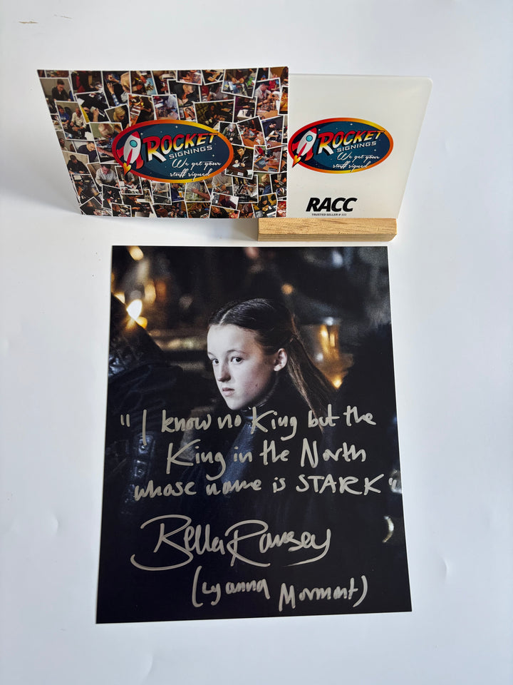 Bella Ramsey signed Autograph 8x10 Game of Thrones