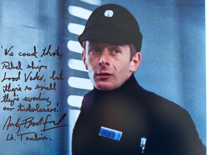 Andy Bradford signed Autograph 8x10 Star Wars, James Bond