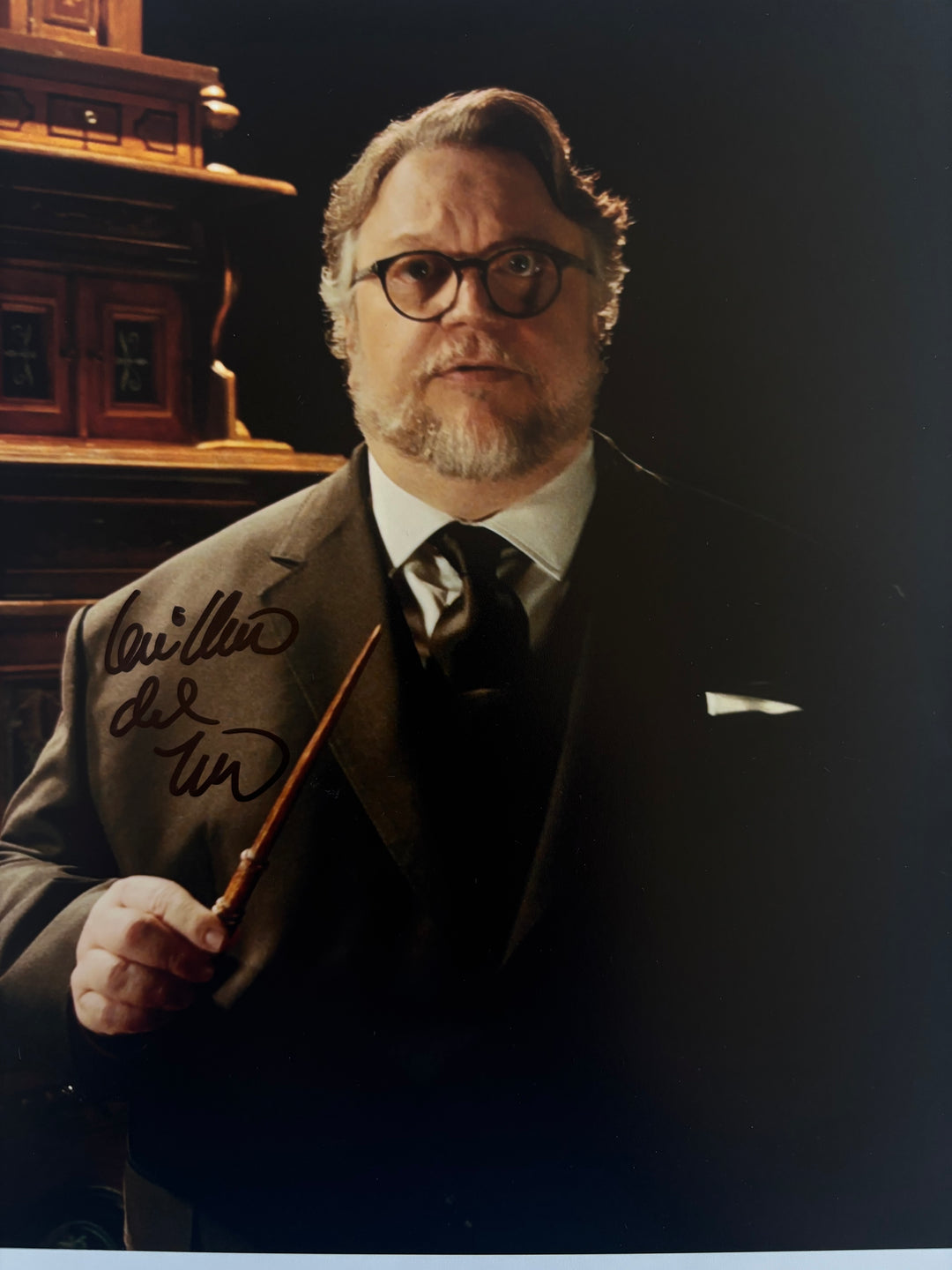 Guillermo Del Toro signed Autograph 8x10 Frankenstein, Hellboy, Blade, Cabinett of Corious, Pacific Rim, The Shape of Water
