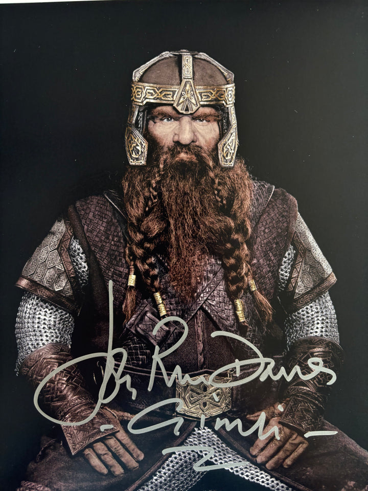 John Rhys Davies signed Autograph 8x10 Lord of the Rings, Indiana Jones