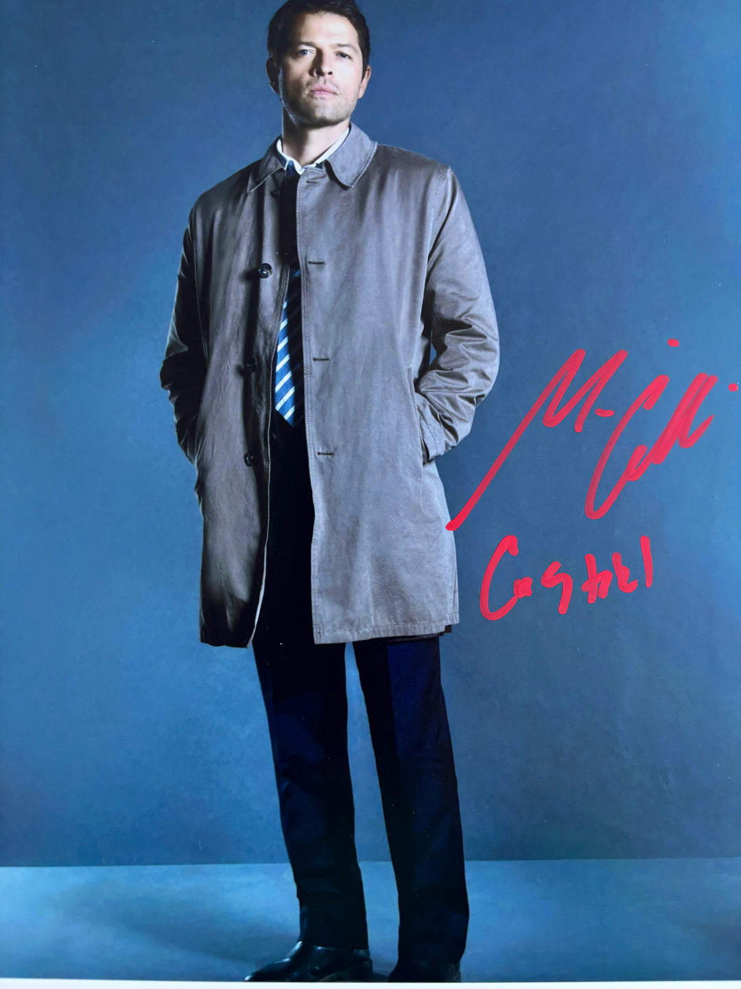 Misha Collins signed Autograph 8x10 Supernatural