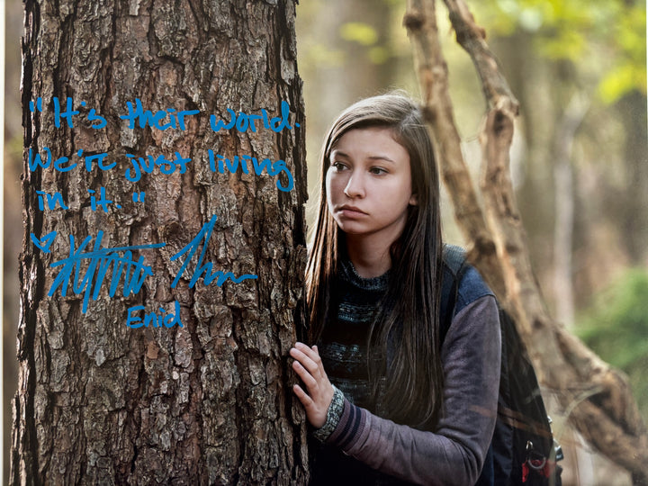 Katelyn Nacon signed Autograph 8x10 The Walking Dead
