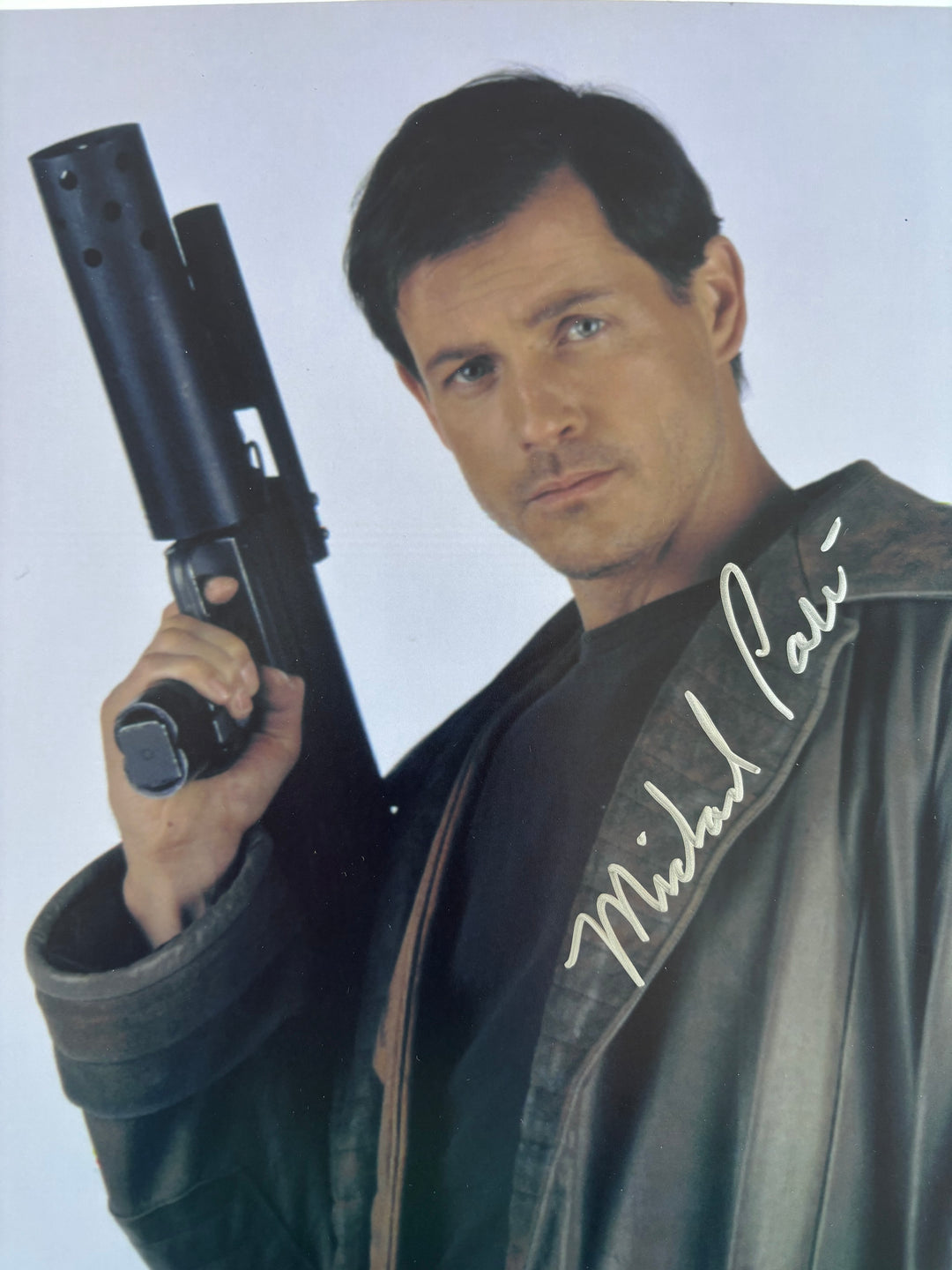 Michael Pare signed Autograph 8x10 Starhunter