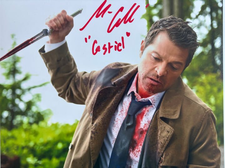 Misha Collins signed Autograph 8x10 Supernatural