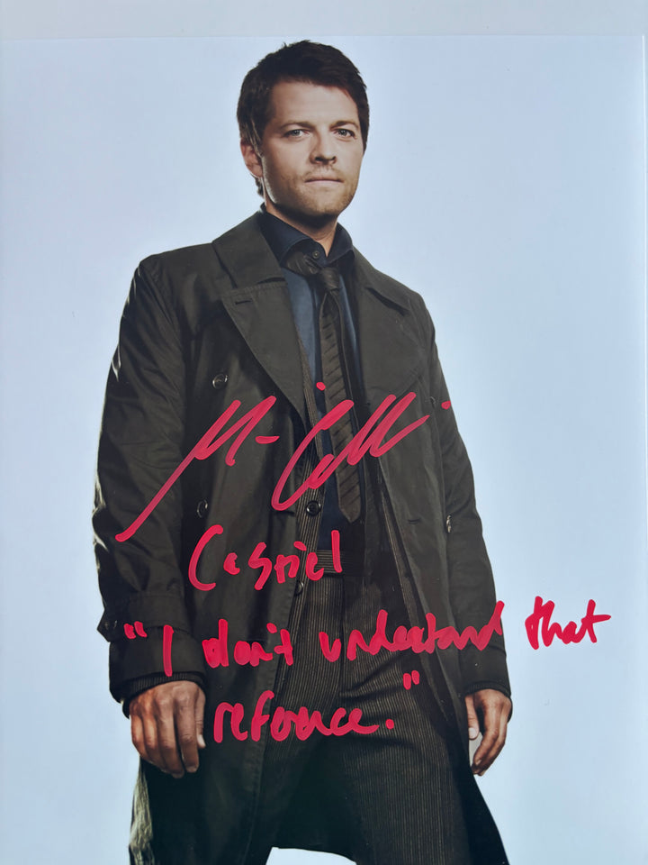 Misha Collins signed Autograph 8x10 Supernatural