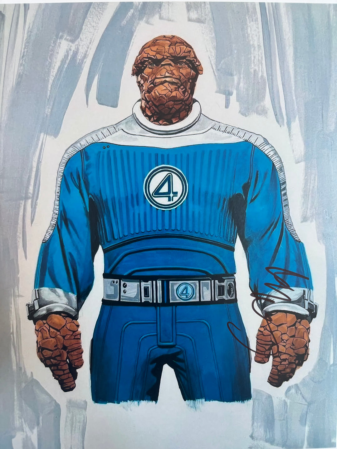 Ebon Moss-Bachrach signed Autograph 8x10 Fantastic Four