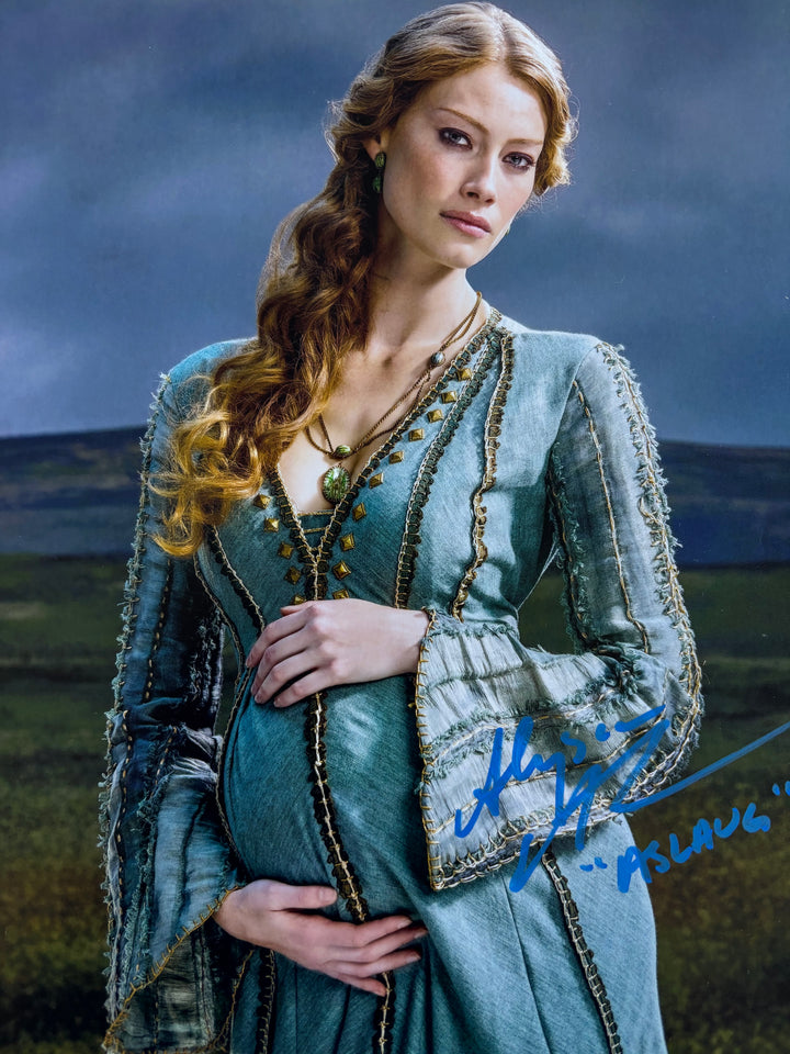 Alyssa Sutherland signed Autograph 8x10 Vikings, Evil Dead