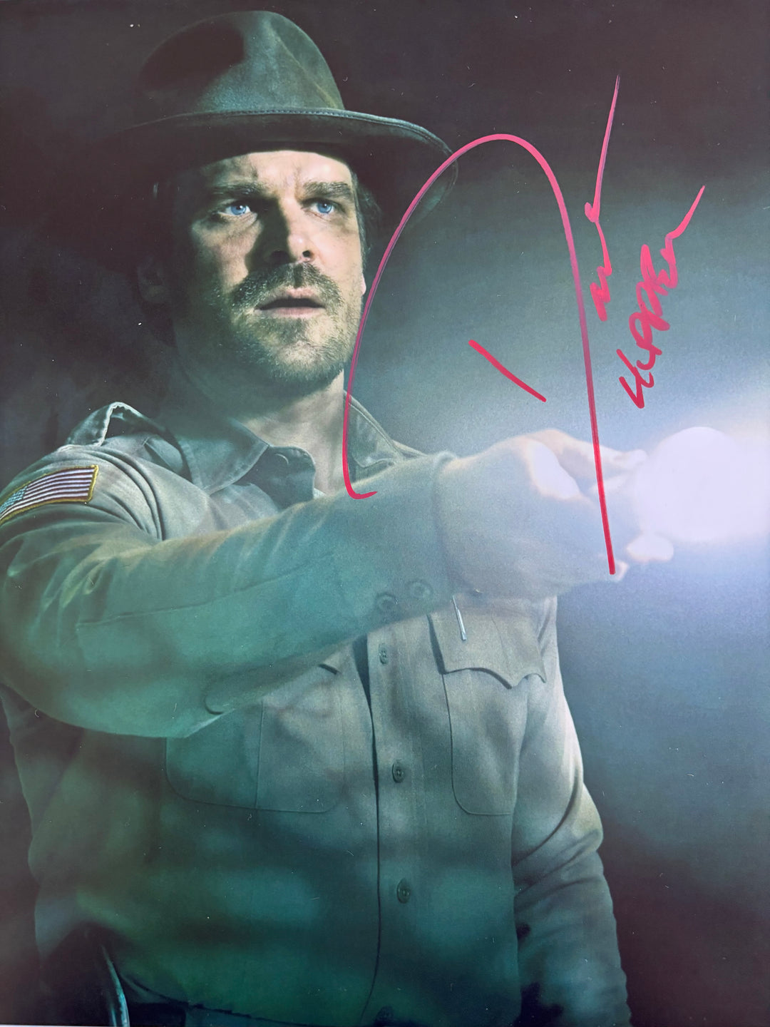 David Harbour signed Autograph 8x10 Stranger Things, Hellboy, Marvel