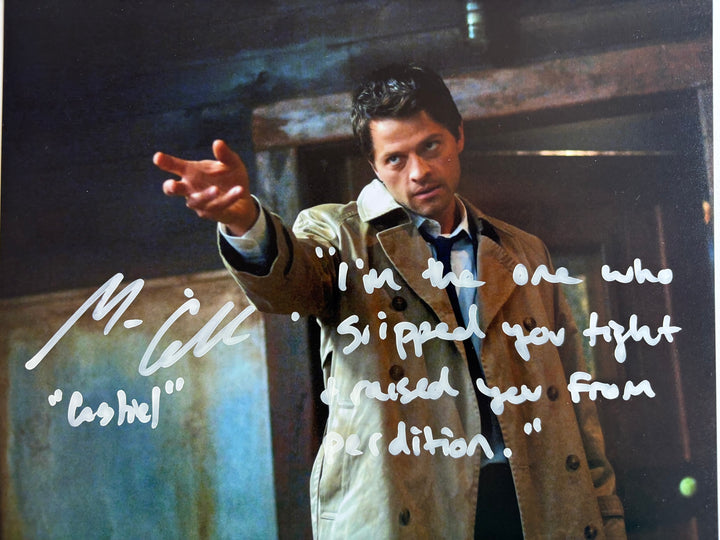 Misha Collins signed Autograph 8x10 Supernatural